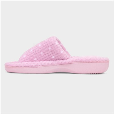 Popcorn Turnover Womens Pink Spot Slipper