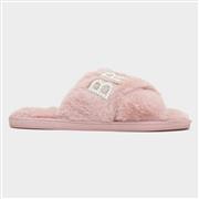 Krush Bride Squad Womens Pink Fluffy Slipper (Click For Details)