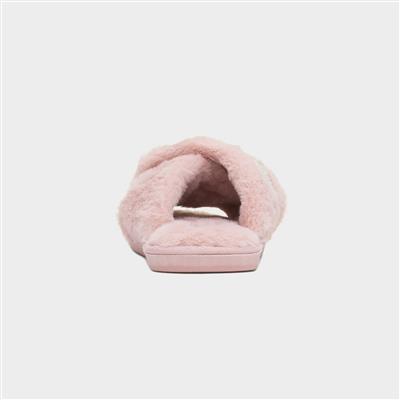 Bride Squad Womens Pink Fluffy Slipper