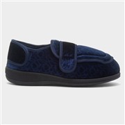 Jo & Joe Maria Womens Navy Wider Fitting Slipper (Click For Details)