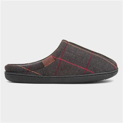 Harrison Mens Grey Mule Slipper