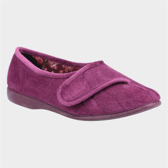 GBS Womens Audrey Purple Slipper-699081 | Shoe Zone