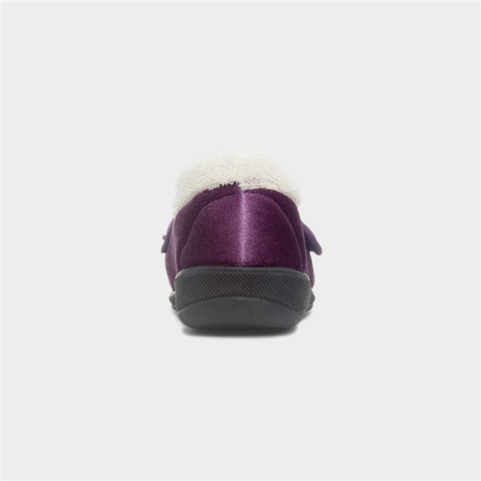 Matilda Womens Lilac Wide Fit Slipper