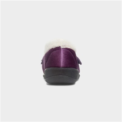 Matilda Womens Lilac Wide Fit Slipper