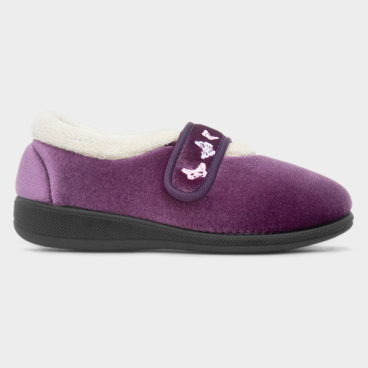 Matilda Womens Lilac Wide Fit Slipper