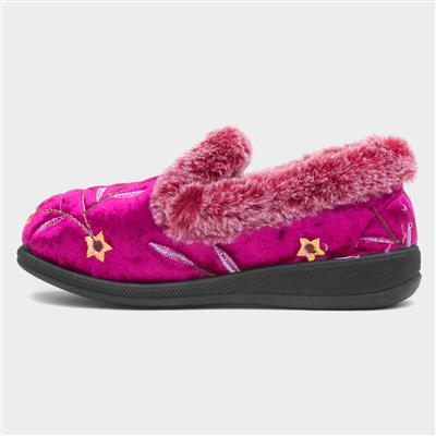 Mabel Womens Heather Wider Fit Slipper