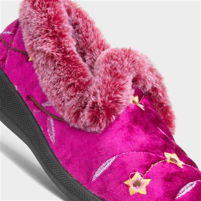 Mabel Womens Heather Wider Fit Slipper