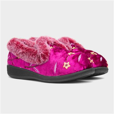 Mabel Womens Heather Wider Fit Slipper
