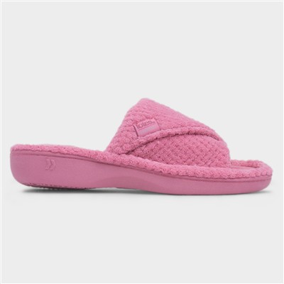 Popcorn Turnover Womens Pink Mule Slipper