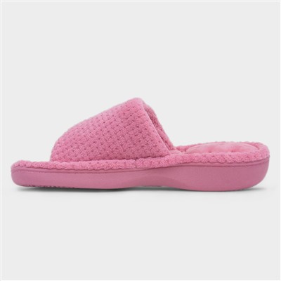 Popcorn Turnover Womens Pink Mule Slipper