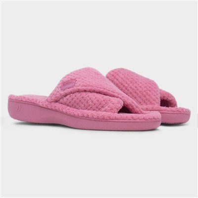 Popcorn Turnover Womens Pink Mule Slipper