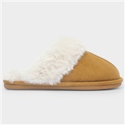 Krush Inaya Womens Chestnut Mule Faux Fur Slipper (Click For Details)