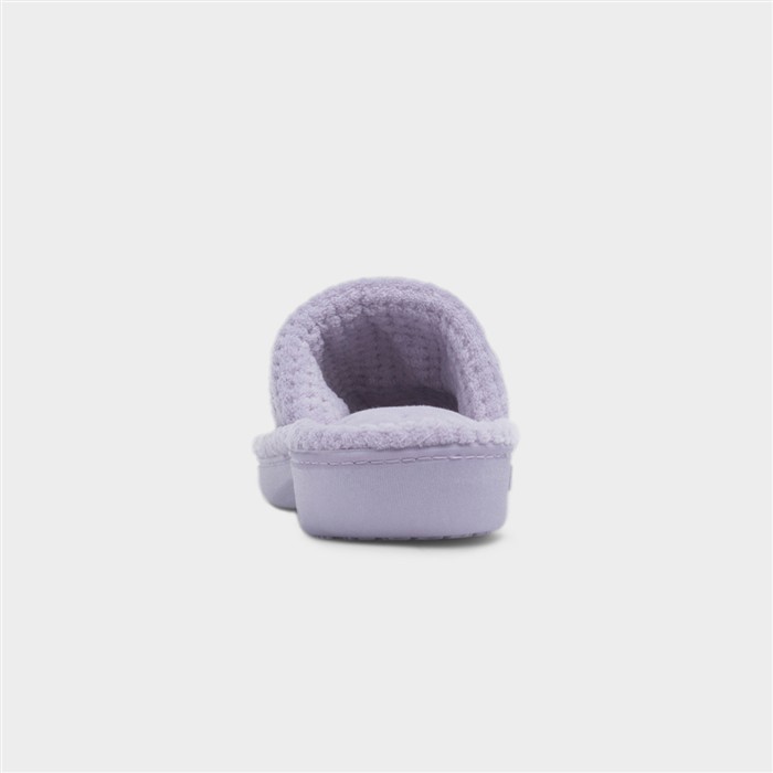 Popcorn Turnover Womens Lilac Mule Slipper
