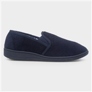 Jo & Joe Harry Mens Navy Wide Fit Full Slipper (Click For Details)
