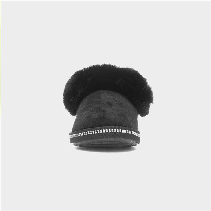 Cozy Campfire Womens Black Full Slipper