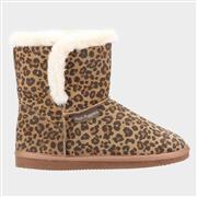 Hush Puppies Womens Ashleigh Animal Print Bootie (Click For Details)