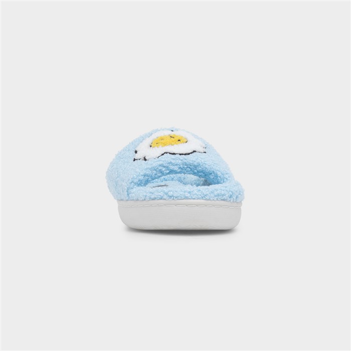 Happy Womens Blue Open Toe Slipper