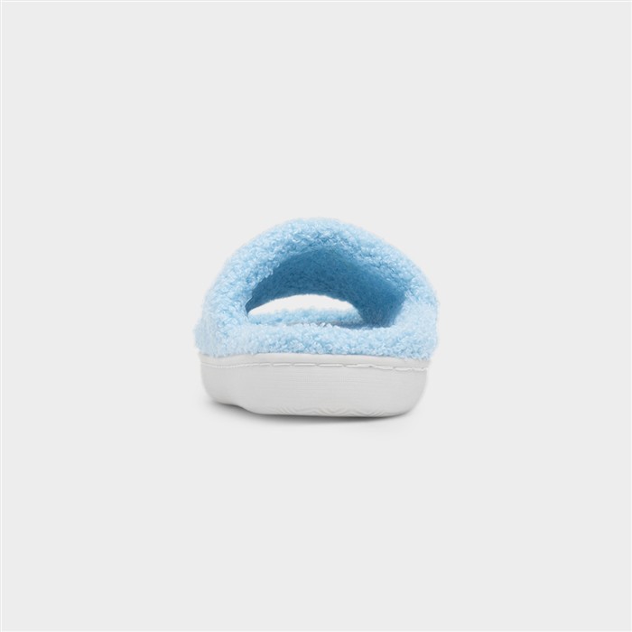 Happy Womens Blue Open Toe Slipper