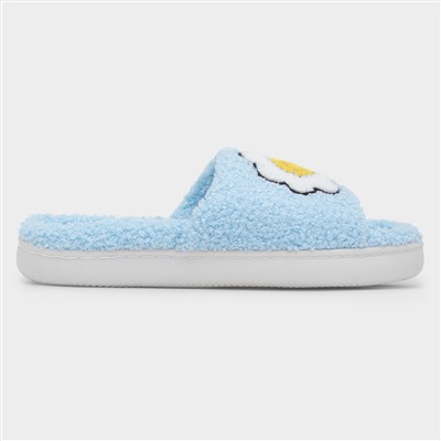 Happy Womens Blue Open Toe Slipper