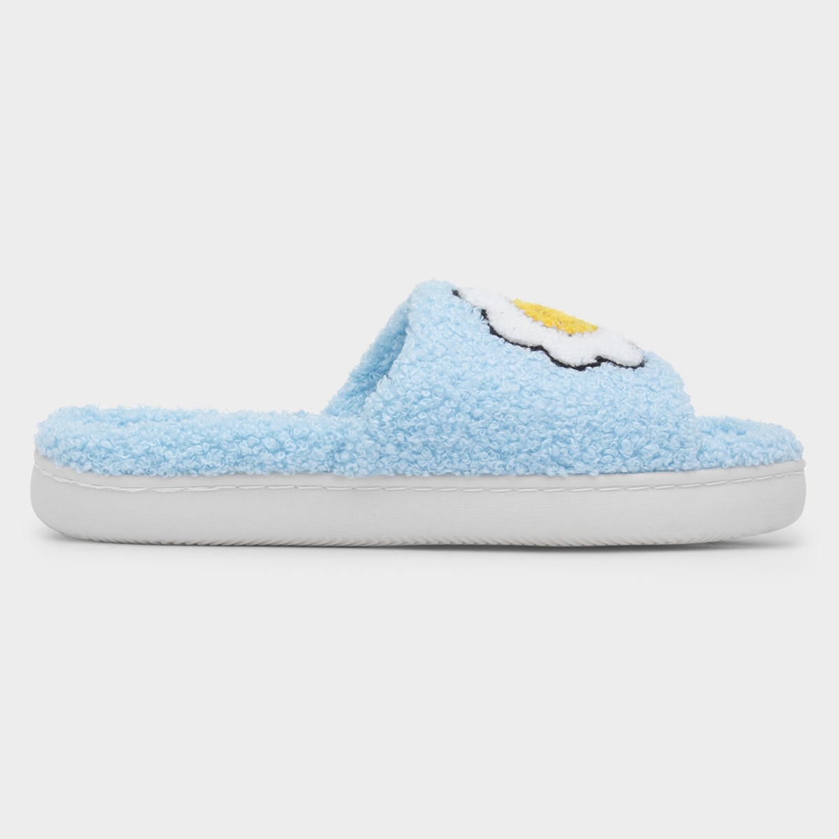 Happy Womens Blue Open Toe Slipper