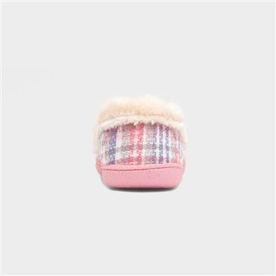 Thistle Womens Pink Tartan Moccasin