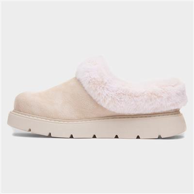 Bobs Keepsakes Womens Off White Slipper