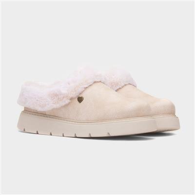 Bobs Keepsakes Womens Off White Slipper