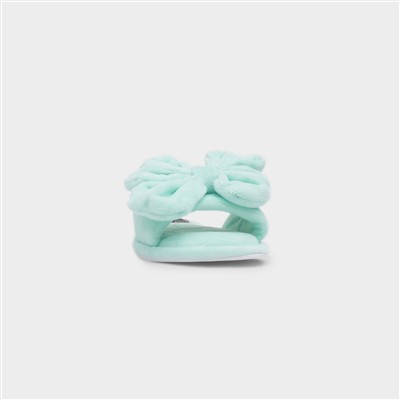Fanfare Womens Mint Open Toe Mule Slipper