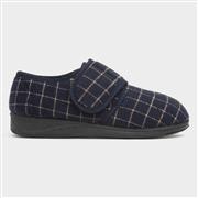 Jo & Joe Dennis Mens Navy Wider Fit Slipper (Click For Details)