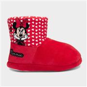 Minnie Mouse Kids Red Heart Bootie Slipper (Click For Details)