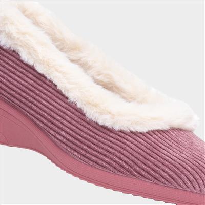 Glynis Womens Heather Wedge Slipper