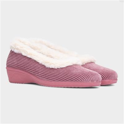 Glynis Womens Heather Wedge Slipper