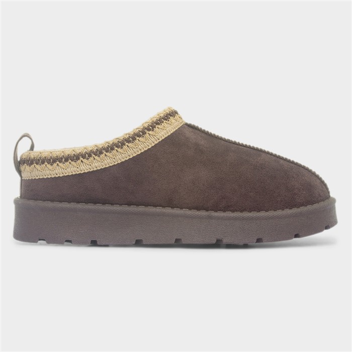 Chloe Womens Choc Brown Slipper