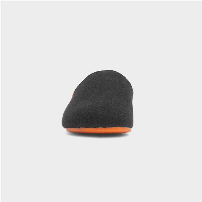 Good Mens Black Mule Slipper