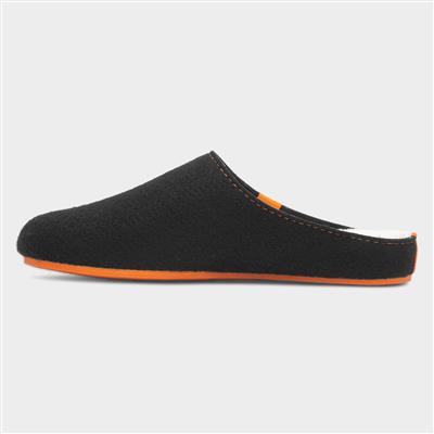 Good Mens Black Mule Slipper