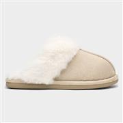 Krush Womens Nude Fur Lined Mule Slipper (Click For Details)