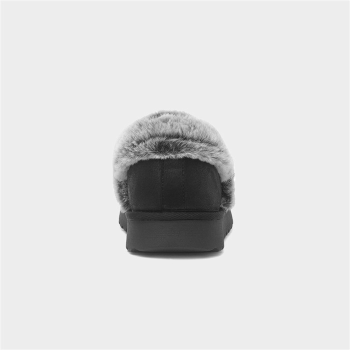 Cozy Up Womens Black Full Slipper