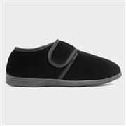 Jo & Joe Zak Mens Black Wider Fitting Slipper (Click For Details)