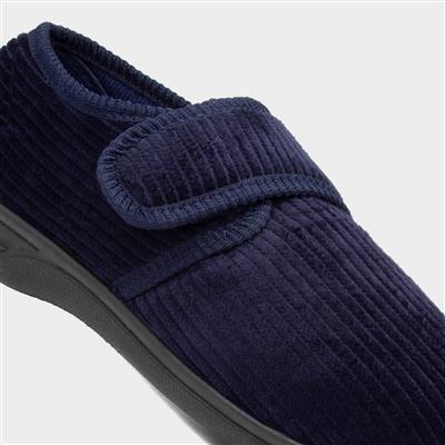 Ken Mens Navy Slippers