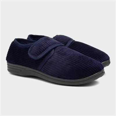 Ken Mens Navy Slippers