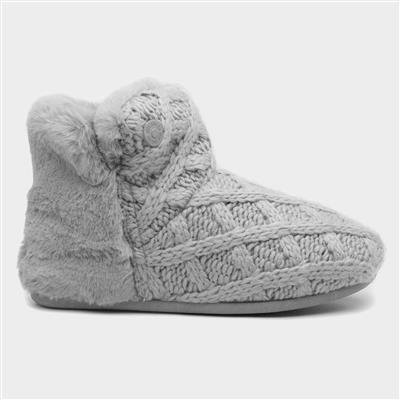 Jenny Womens Grey Knitted Bootie