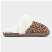 Krush Inaya Womens Brown Leopard Print Slipper (Click For Details)