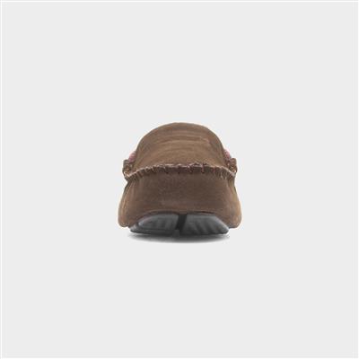 Andreas Mens Brown Leather Moccasin