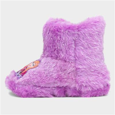 Kids Lilac Bootie Slipper