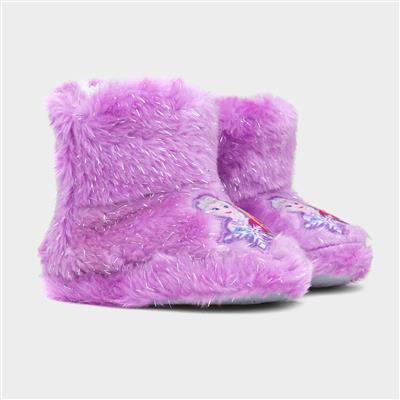 Kids Lilac Bootie Slipper