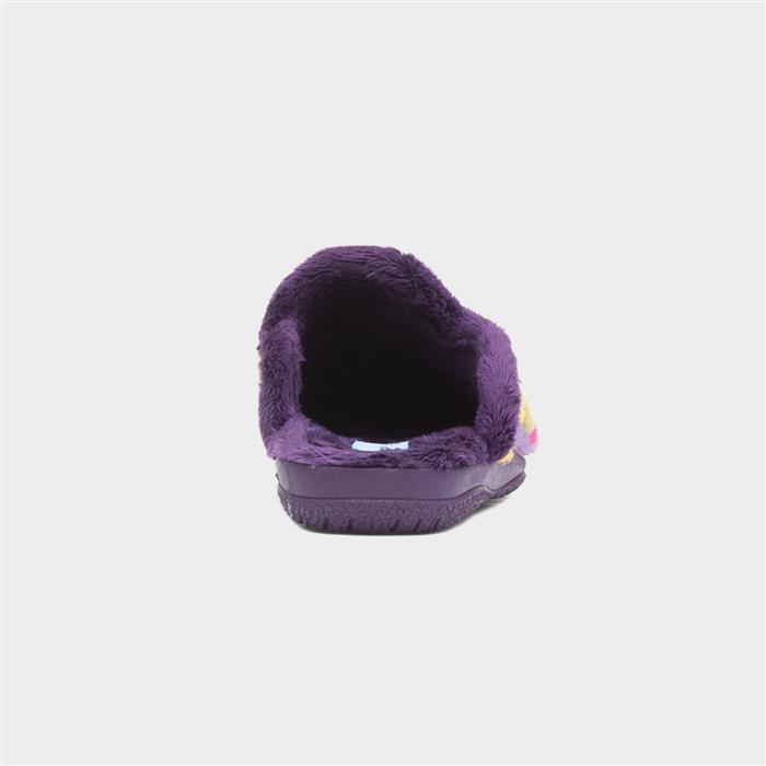 Montreal Womens Purple Polka Dot Slipper