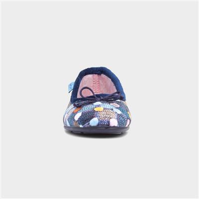 Magic Womens Blue Pump Slipper