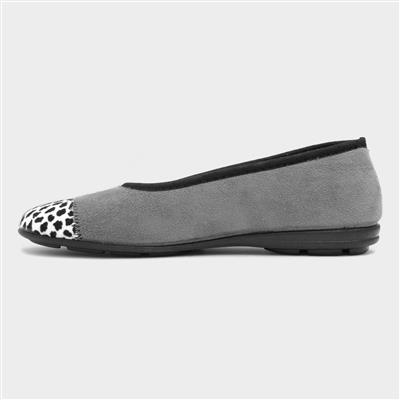 Jessie Womens Grey Pump Slippers