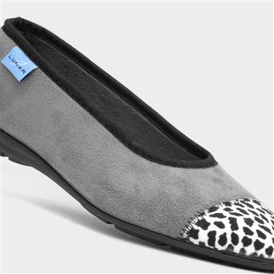 Jessie Womens Grey Pump Slippers