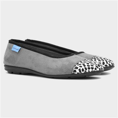 Jessie Womens Grey Pump Slippers